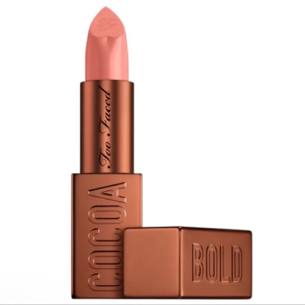 NIB Too Faced Buttercream Cocoa Bold Lipstick New Full Sz